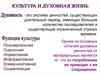 Культура и духовная жизнь