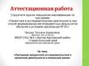 Аттестационная работа. Программа внеурочной исследовательской и проектной деятельности в начальной школе