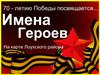 Имена героев на карте Лоухского района