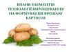 Вплив елементів технології вирощування на формування врожаю картоплі