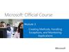 Microsoft official course. Creating methods, handling exceptions, and monitoring applications. (Module 2)