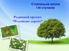 Родинний проект: “Родовідне дерево”
