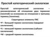 Простой категорический силлогизм