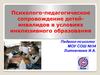 Психолого-педагогическое сопровождение детей-инвалидов в условиях инклюзивного образования