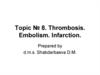 Thrombosis. Embolism. Infarction