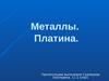 Металлы. Платина