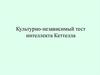 Культурно-независимый тест интеллекта Кеттелла