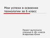 Проект. Мои успехи в освоении технологии за 6 класс
