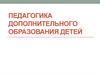 Педагогика дополнительного образования детей