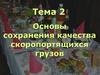 Основы сохранения качества скоропортящихся грузов