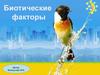 Биотические факторы