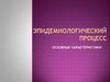 Эпидемиологический процесс. Основные характеристики