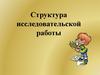 Структура исследовательского проекта