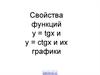 Свойства функций у = tgx и y = ctgx и их графики