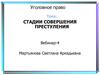 Стадии совершения престуления