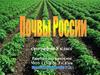 Почвы России
