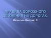 Правила дорожного движения на дорогах