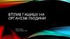 Вплив гашишу на організм людини