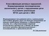 Классификация речевых нарушений. Клинико-педагогическая классификация