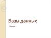 Базы данных