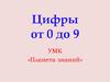 Цифры от 0 до 9 УМК «Планета знаний»