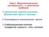 Макроэкономическая нестабильность и циклические колебания