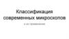 Классификация современных микроскопов и их применение