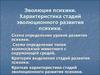 Эволюция психики. Характеристика стадий эволюционного развития психики