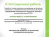 Аттестационная работа. Методическая разработка по выполнению исследовательской работы