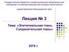 Эпителиальная ткань. Соединительная ткань. (Лекция 3)
