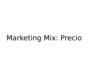 Marketing mix. Precio