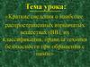 Краткие сведения о наиболее распространенных взрывчатых веществах (ВВ), их классификация, правила техники безопасности
