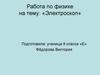 Электроскоп. Назначение. Принцип действия