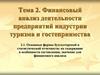 Финансовый анализ деятельности предприятий индустрии туризма и гостеприимства. (Тема 2)