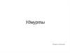 Коренной народ Среднего Урала - удмурты