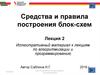 Средства и правила построения блок-схем