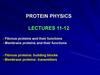 Fibrous proteins and their functions. Membrane proteins and their functions