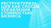 Реструктуризация как способ управления стоимостью бизнеса