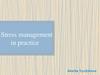 Stress management in practice