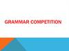 Grammar competition