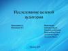 Исследование целевой аудитории