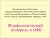 Морфологический контроль в ОФК