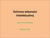 Ochrona własności intelektualnej