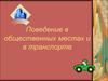 Поведение в общественных местах и транспорте
