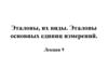 Эталоны, их виды. (Лекция 9)