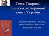 Тварини занесені до червоної книги України