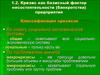 Кризис как базисный фактор несостоятельности (банкротства) предприятия. Классификация кризисов