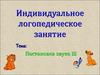 Индивидуальное логопедическое занятие. Постановка звука Ш