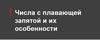 Числа с плавающей запятой и их особенности