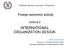 International organization design